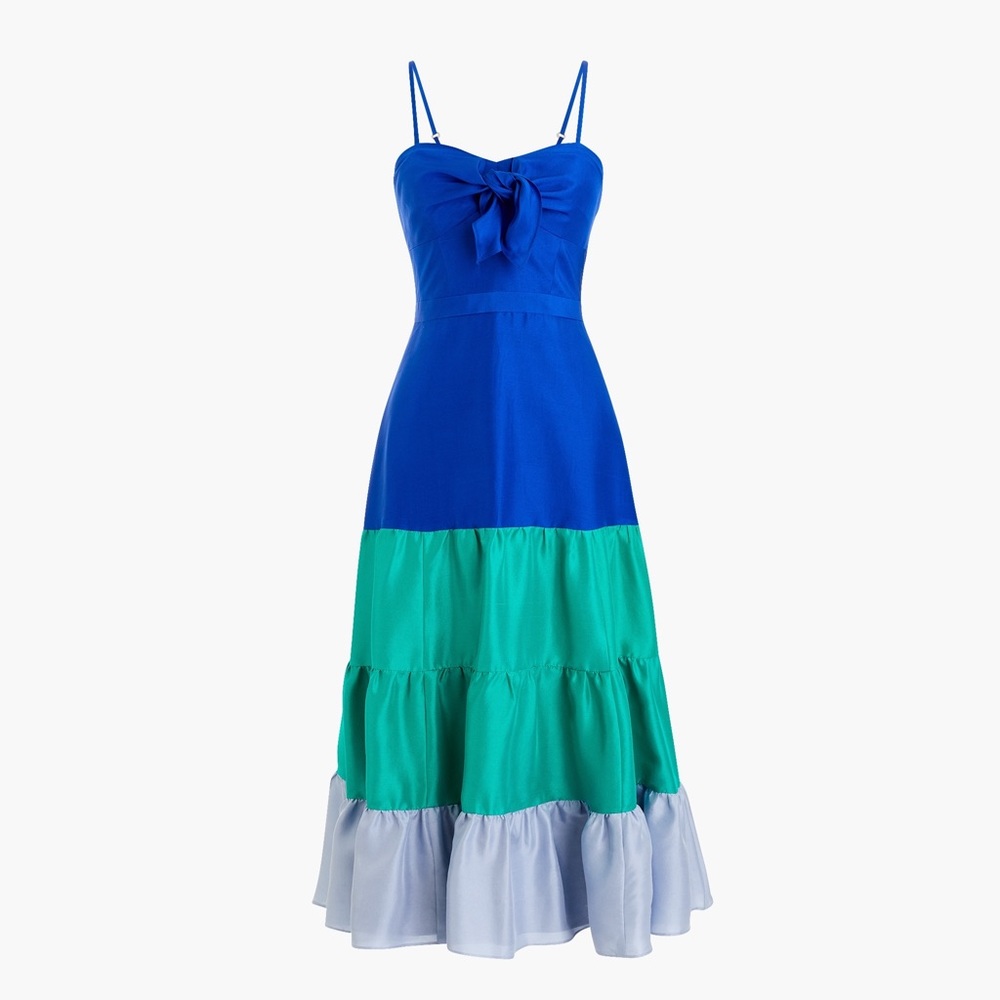 J.Crew Spaghetti Strap Ruffle Dress